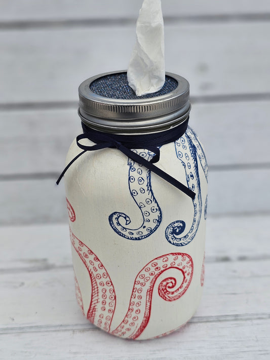 Decorative Tissue Jar (Nautical)