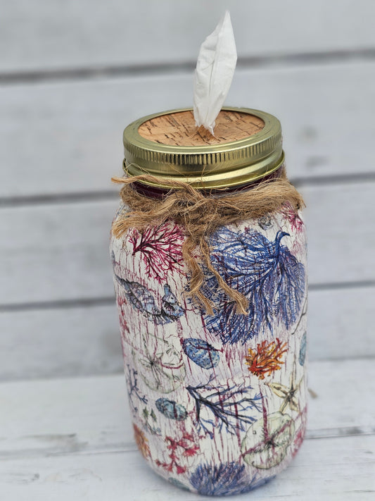 Decorative Tissue Jar (Nautical)