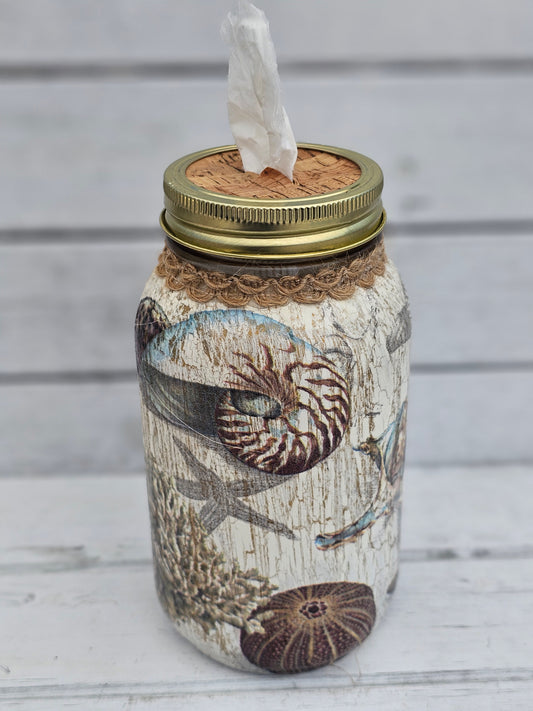 Decorative Tissue Jar (Nautical)