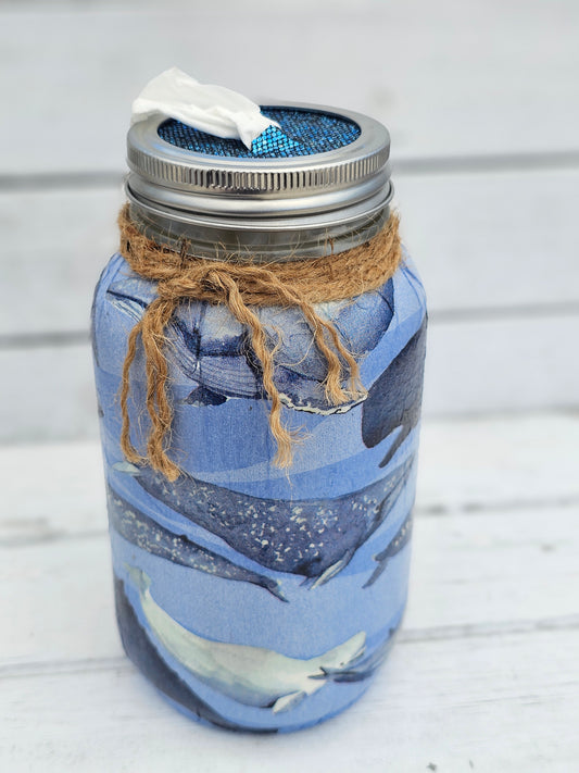 Decorative Tissue Jar (Nautical)