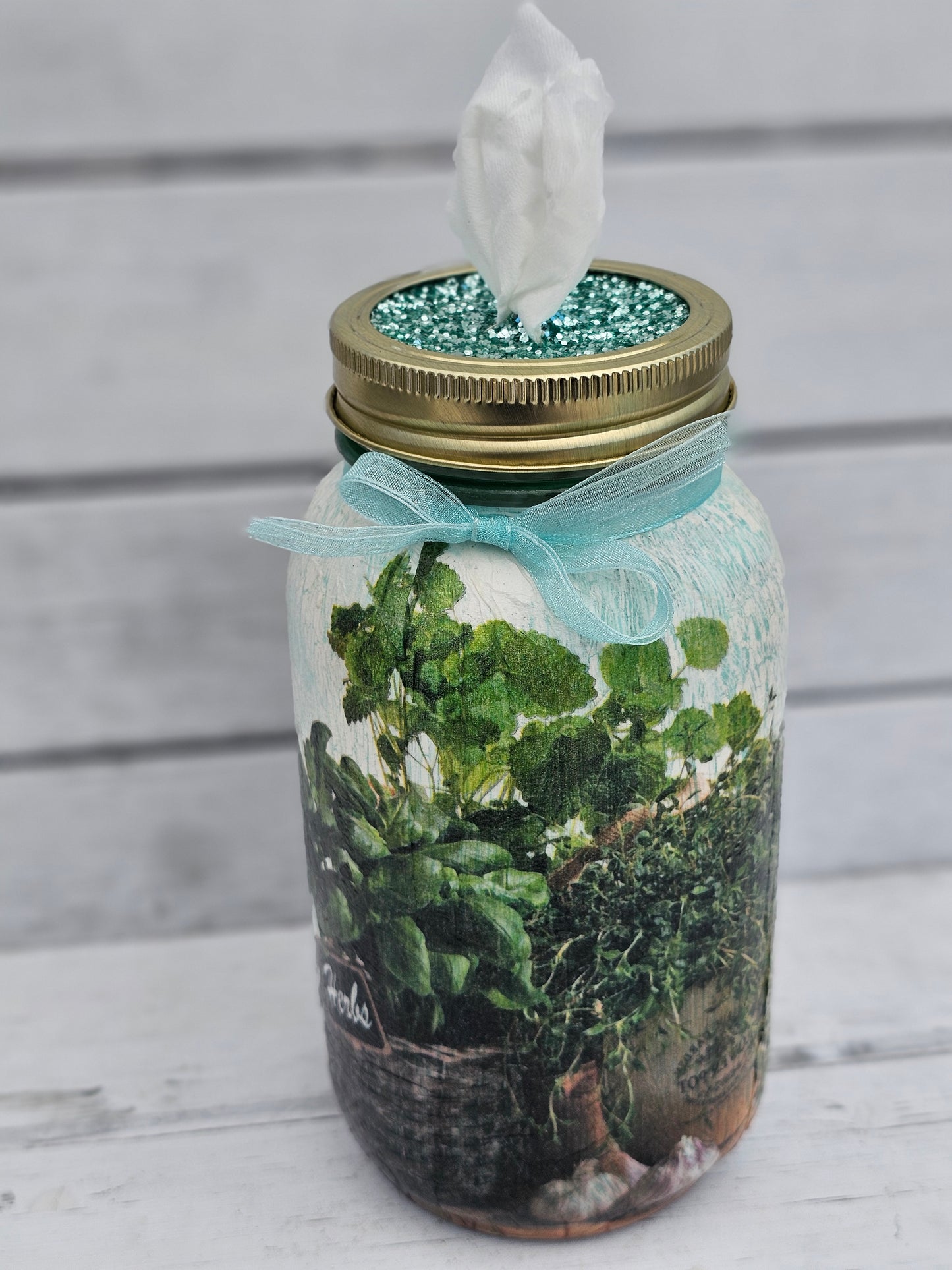 Decorative Tissue Jar (Flower)