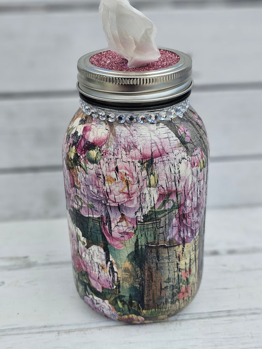 Decorative Tissue Jar (Flower)