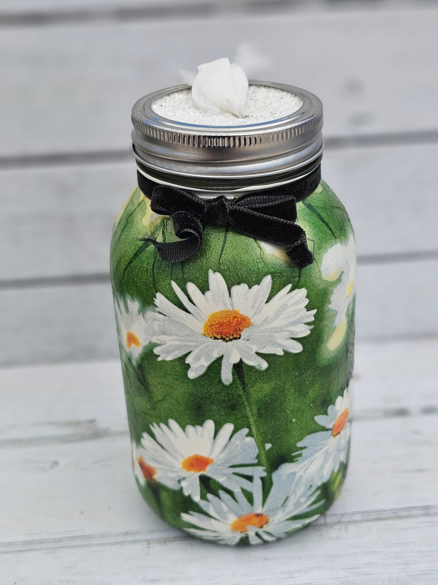 Decorative Tissue Jar (Flower)