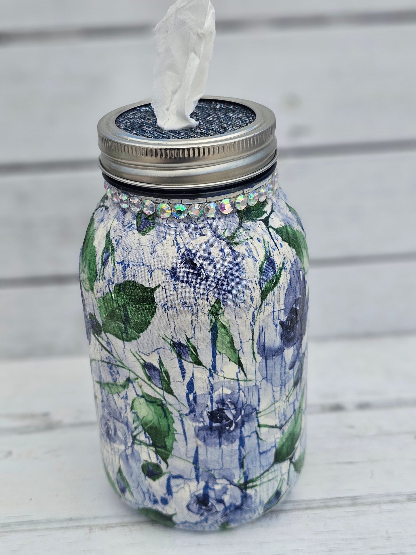 Decorative Tissue Jar (Flower)
