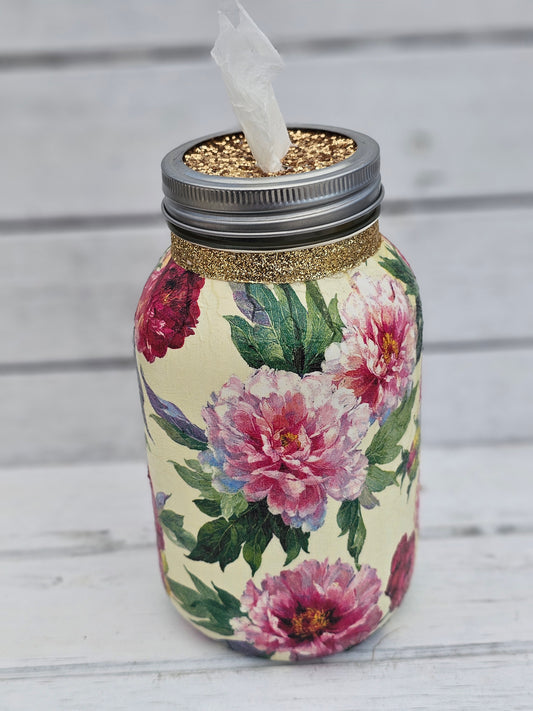 Decorative Tissue Jar (Flower)