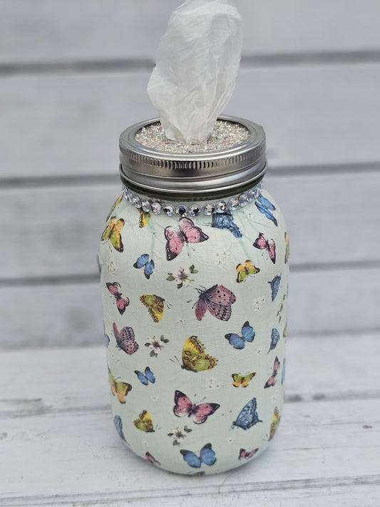 Decorative Tissue Jar (Butterfly / Dragonfly)