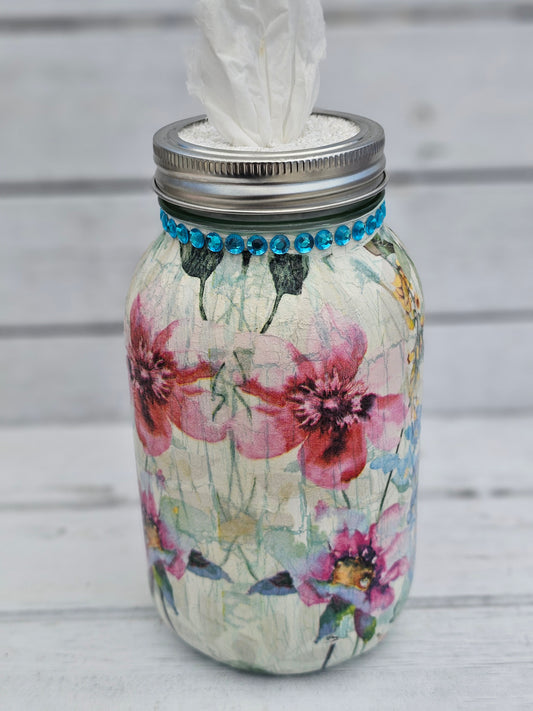 Decorative Tissue Jar (Flower)