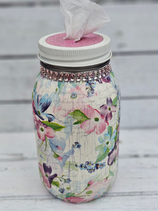 Decorative Tissue Jar (Flower)