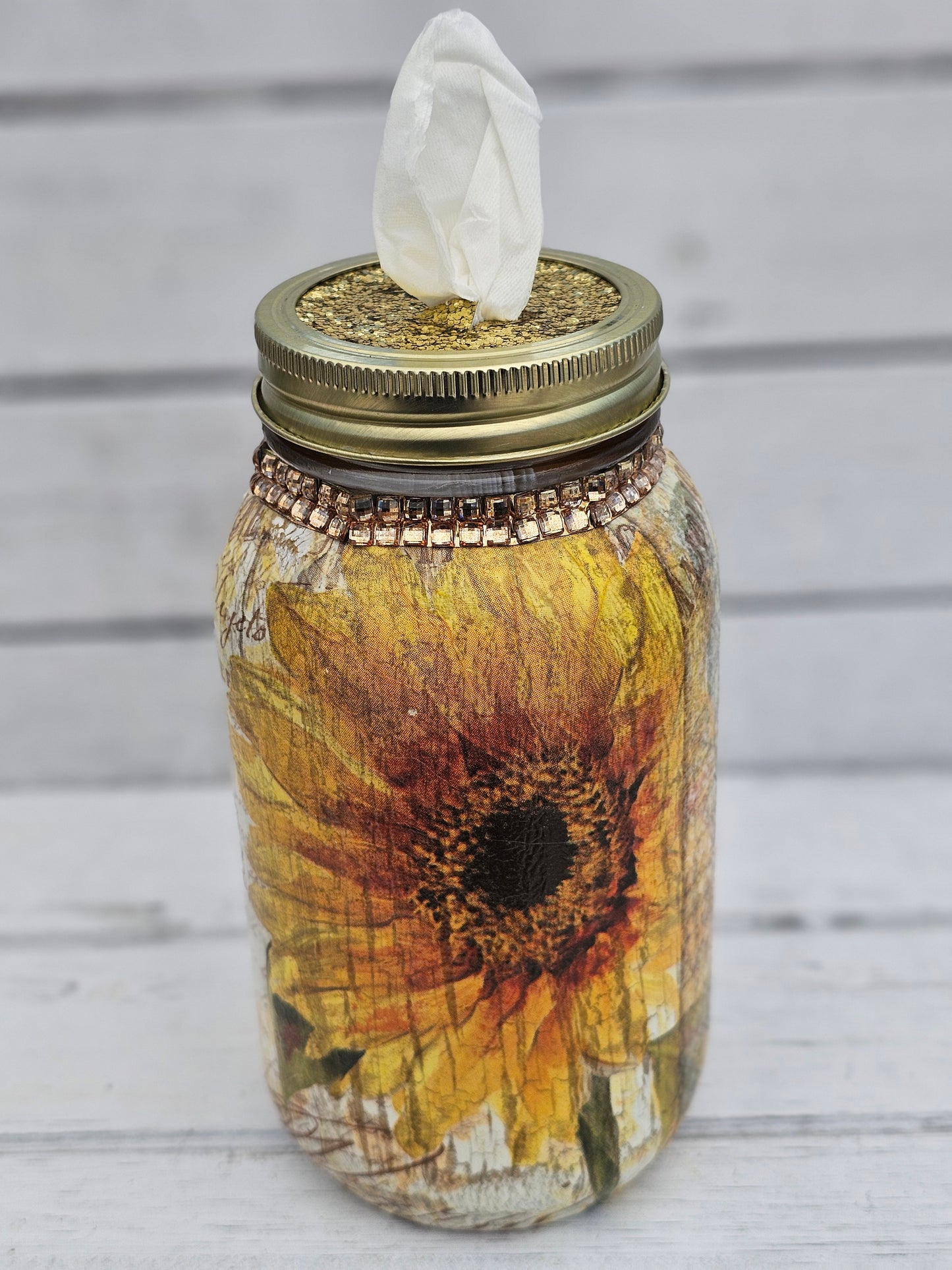 Decorative Tissue Jar (Flower)