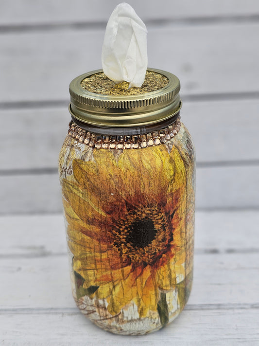 Decorative Tissue Jar (Flower)