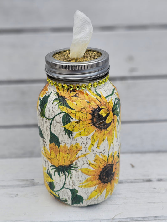 Decorative Tissue Jar (Flower)