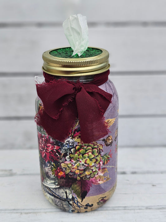 Decorative Tissue Jar (Flower)