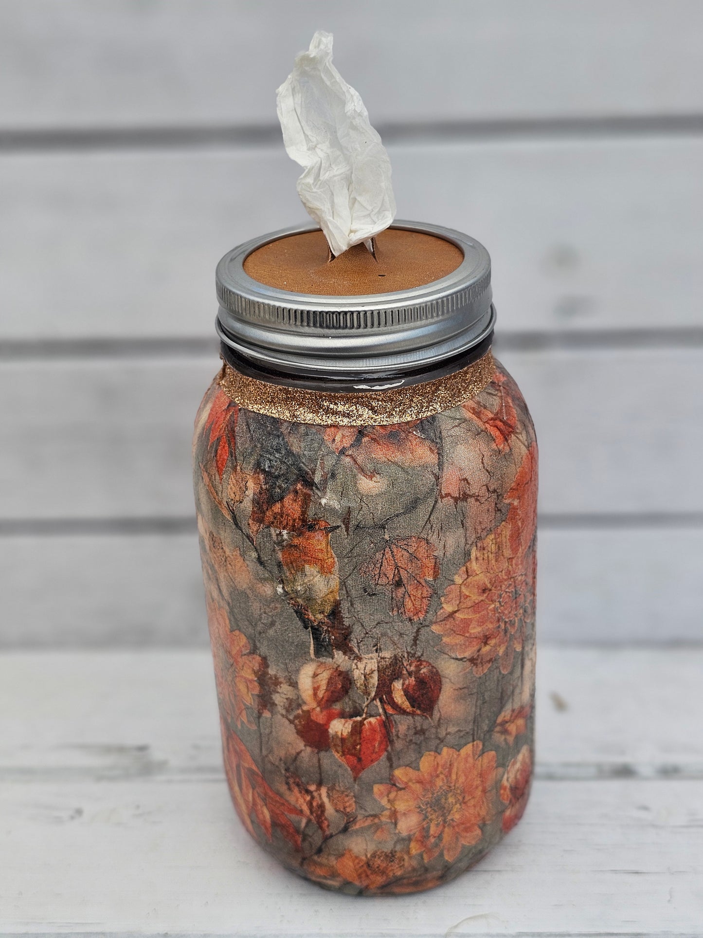 Decorative Tissue Jar (Flower)