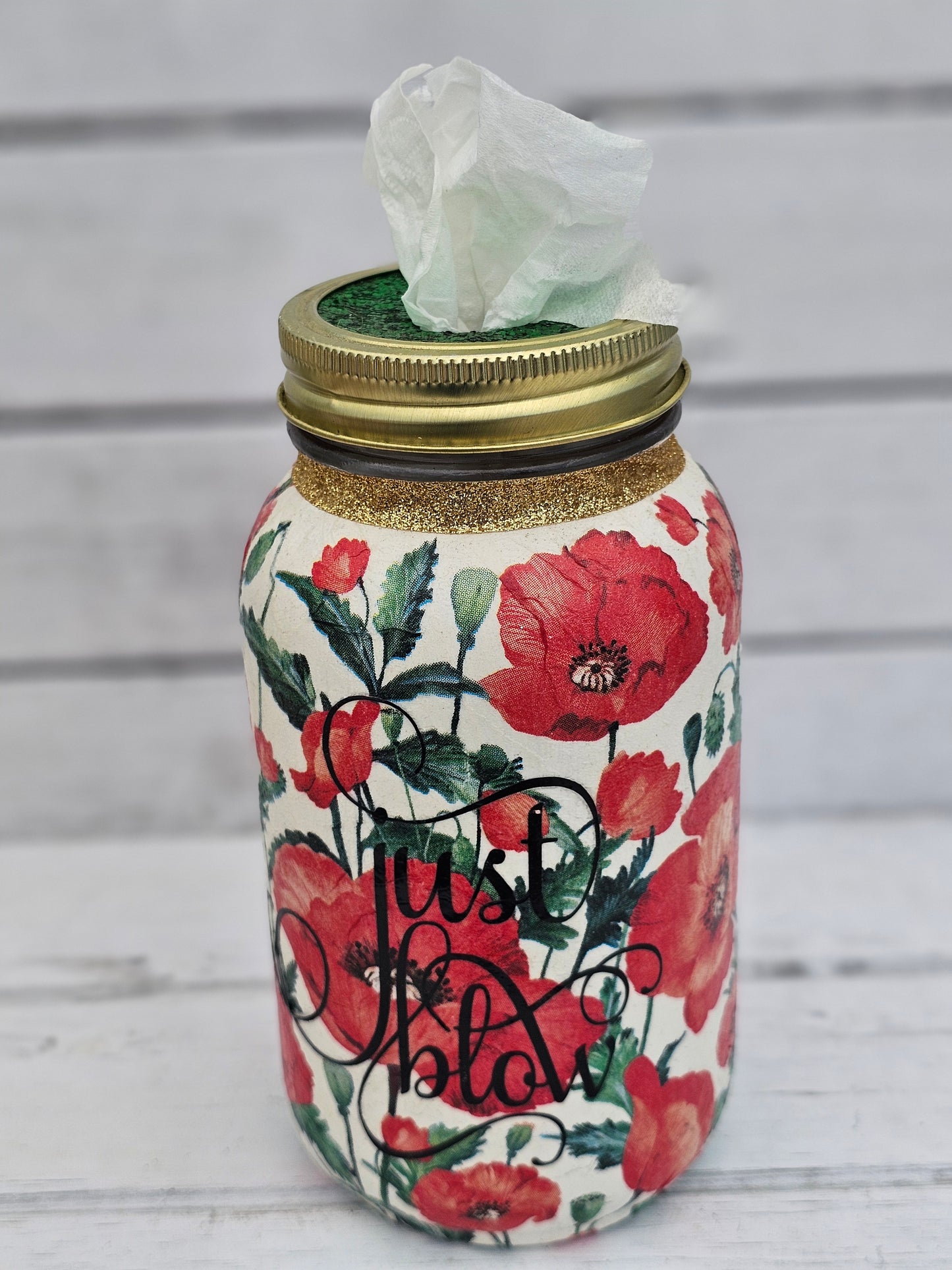Decorative Tissue Jar (Flower)