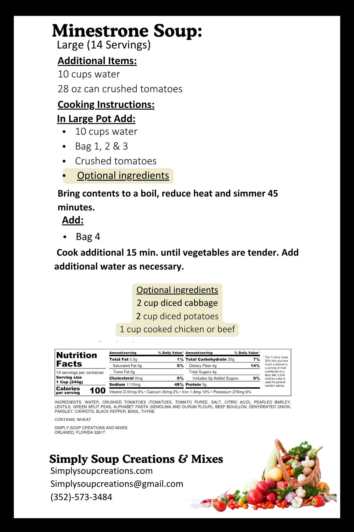 Minestrone Soup