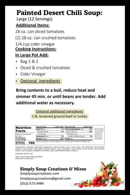 Painted Desert Chili Soup