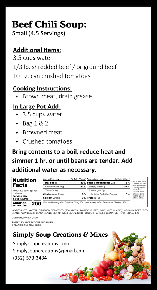 Beef Chili Soup