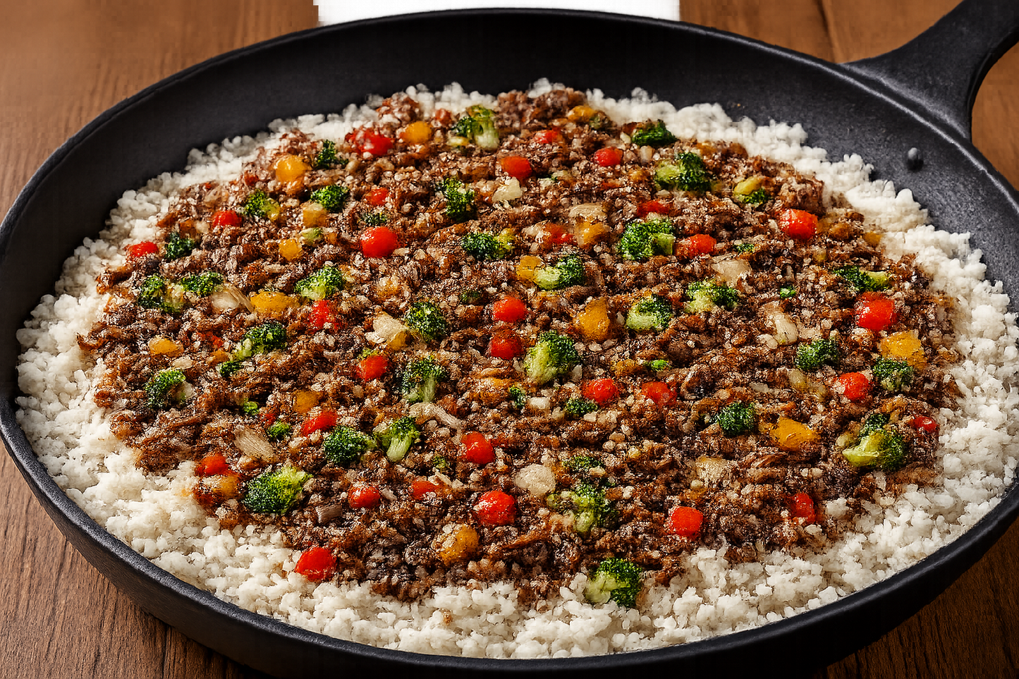 Hawaiian Style Teriyaki Beef & Vegetables with Rice Skillet Mix