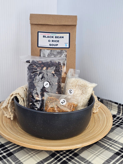 Black Bean & Rice Soup /Gluten Free/ Low Sodium