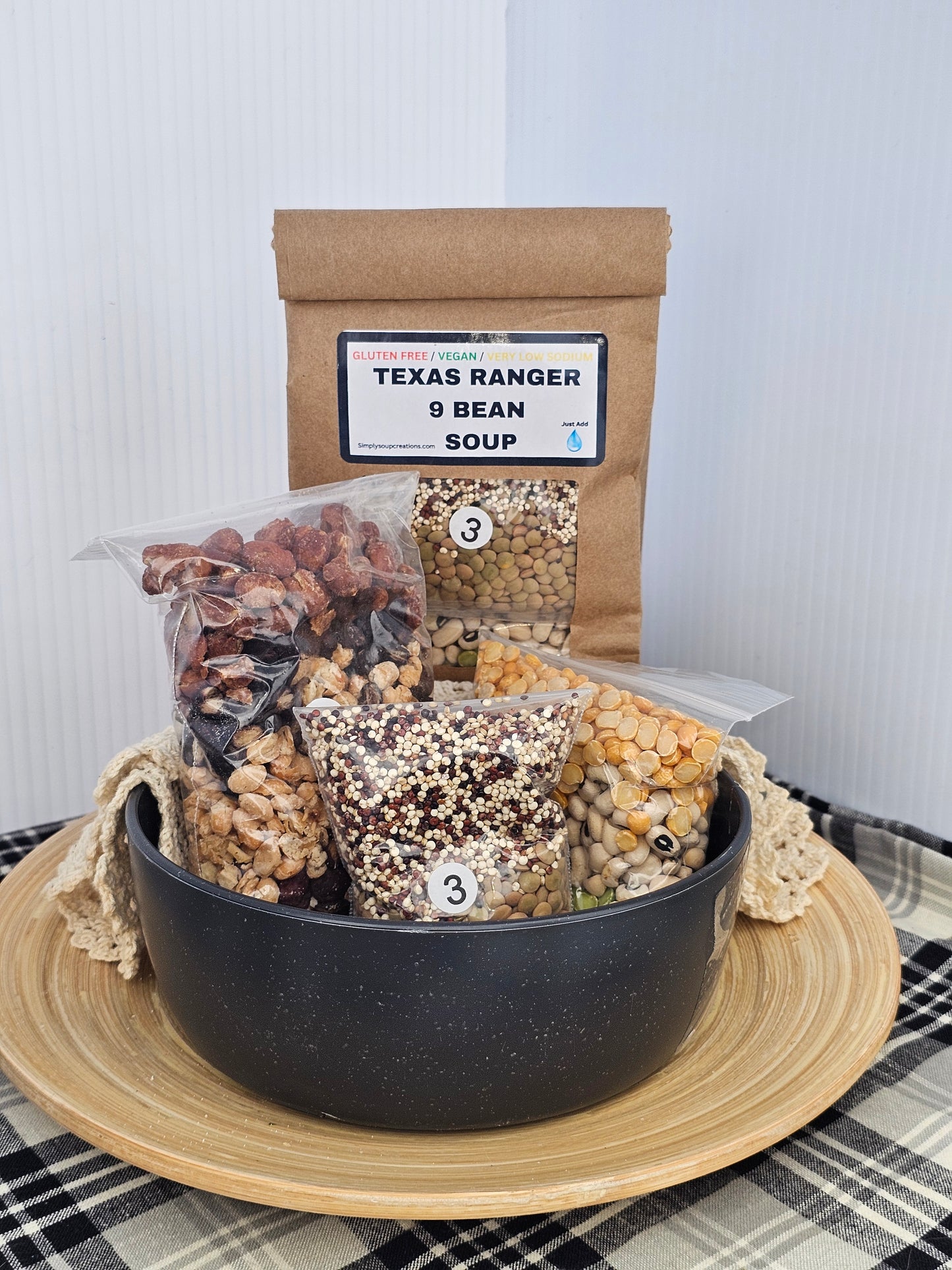 Texas Ranger 9 Bean Soup / Gluten Free / Low Sodium/ Vegan