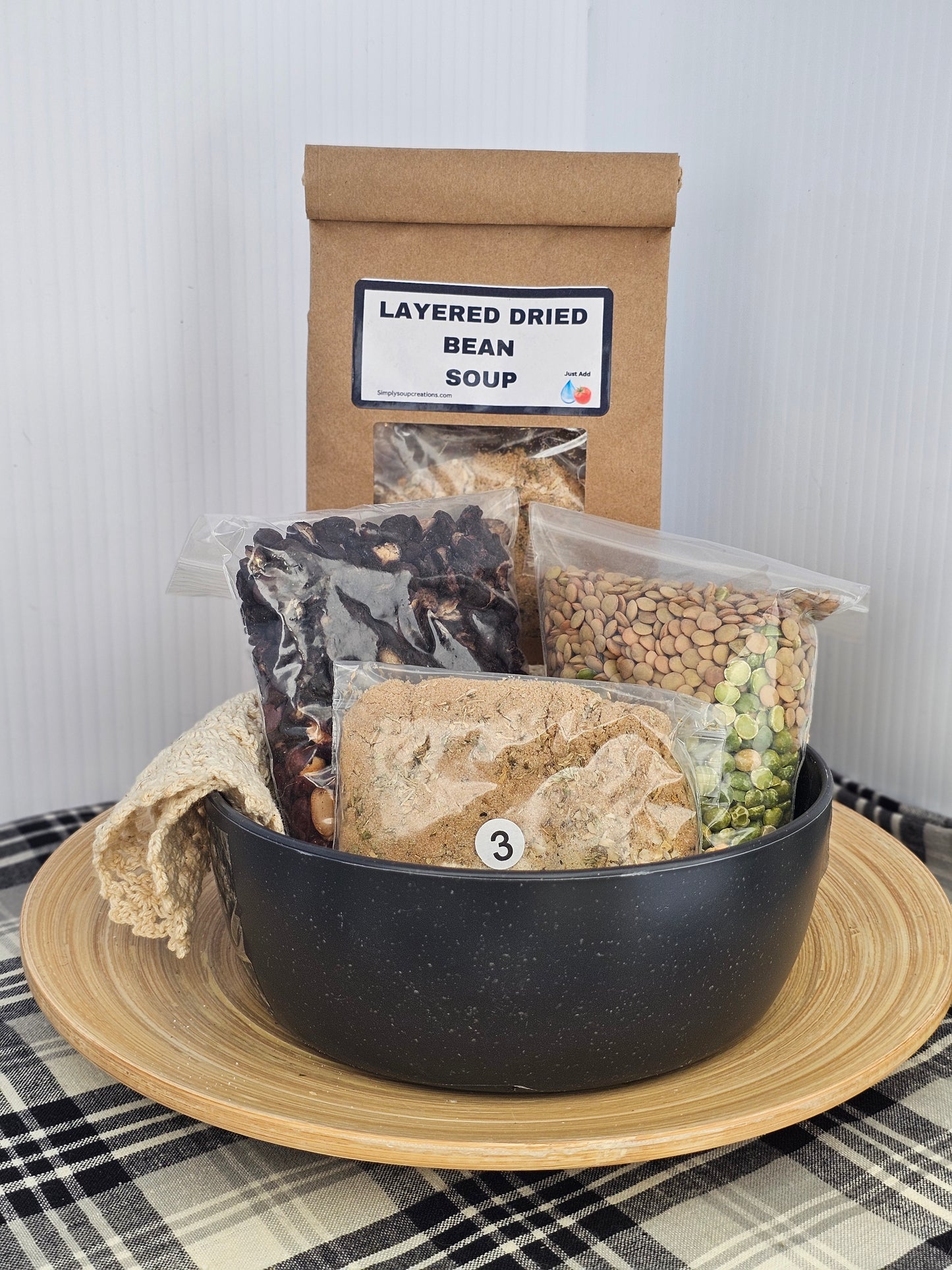 Layered Dried Bean Soup