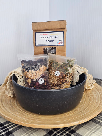 Beef Chili Soup / Gluten Free / Low Sodium