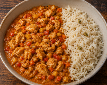 Spicy Moroccan Butter Chicken with Basmati Rice Skillet Mix