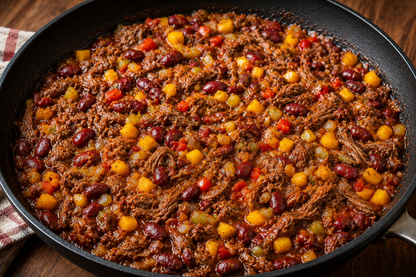Tangy Mango Beef & Beans Skillet Mix