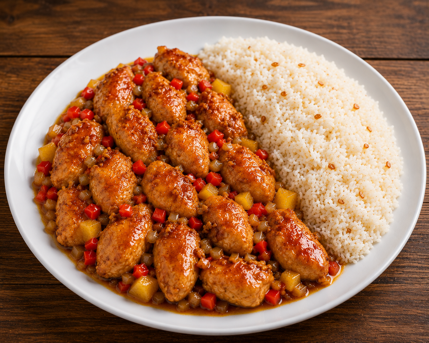 Polynesian Orange Glazed Chicken w/ Coconut Rice Skillet Mix