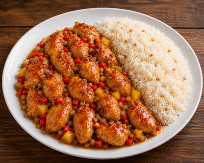 Polynesian Orange Glazed Chicken w/ Coconut Rice Skillet Mix