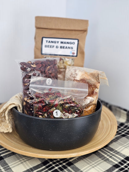 Tangy Mango Beef & Beans Skillet Mix